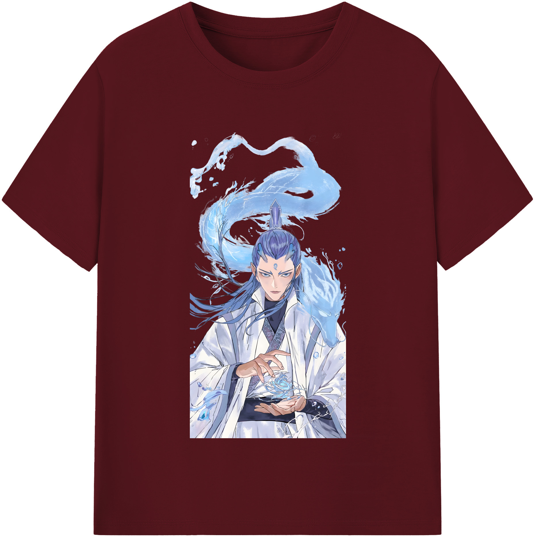 （画像用） Ne Zha 2 ナタ 魔童の大暴れ 綿100％半袖Tシャツ（フロントプリント）